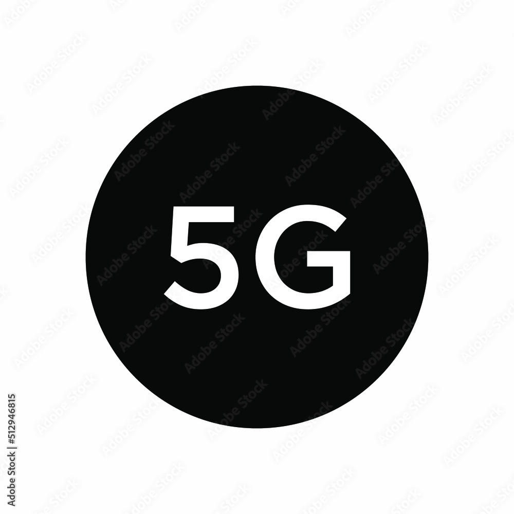 5G Icon. Communication Technology Network, Connection Internet Symbol - Vector. 5G Icon. Communication Technology Network, Connection Internet Symbol - Vector.