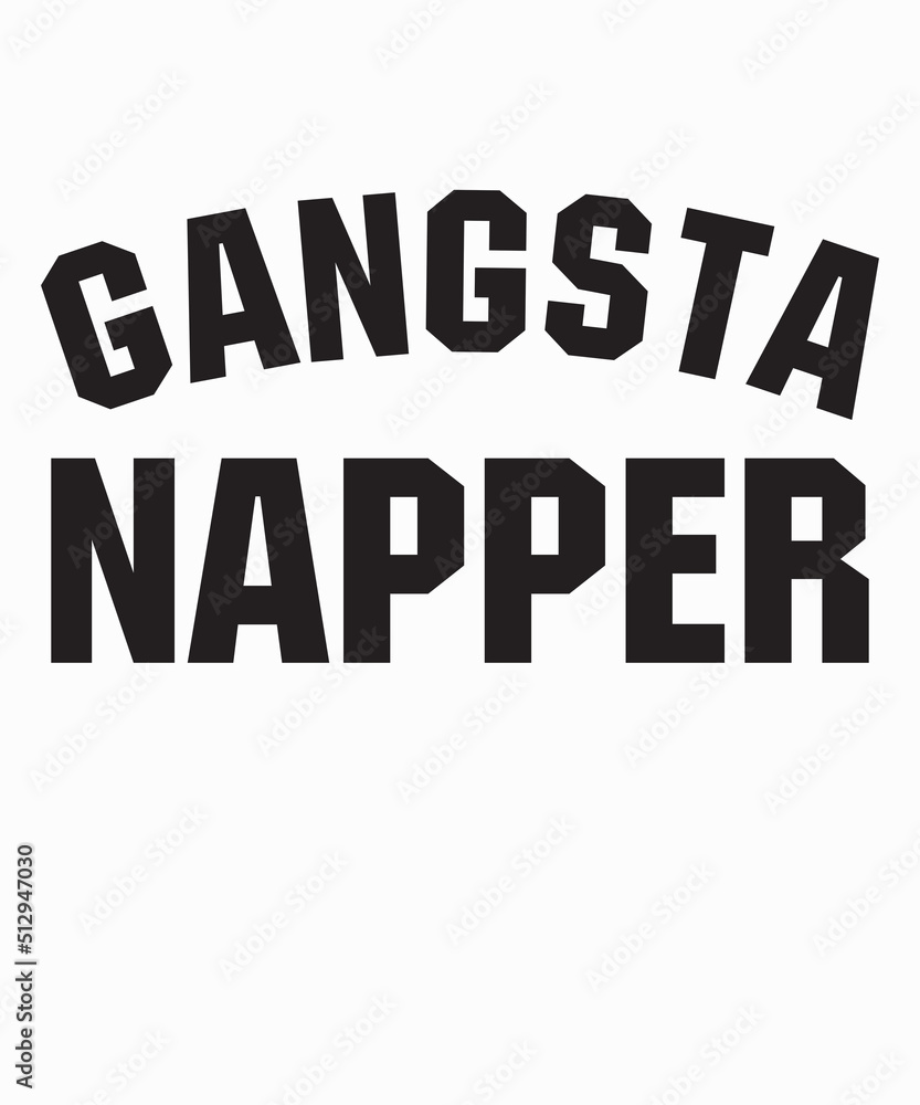 Gangsta napperis a vector design for printing on various surfaces like t shirt, mug etc.