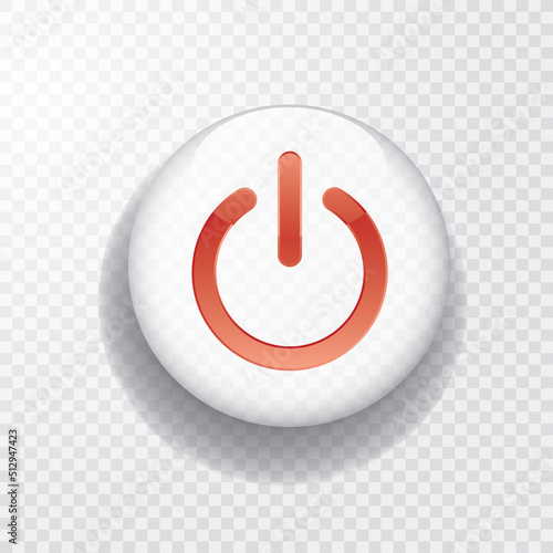 power white red button