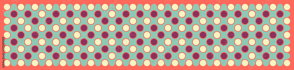 Multicolor truchet tiling connections illustration Multicolor truchet tiling connections illustration