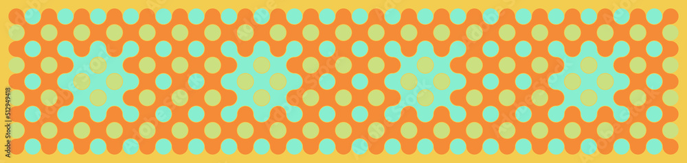Multicolor truchet tiling connections illustration Multicolor truchet tiling connections illustration