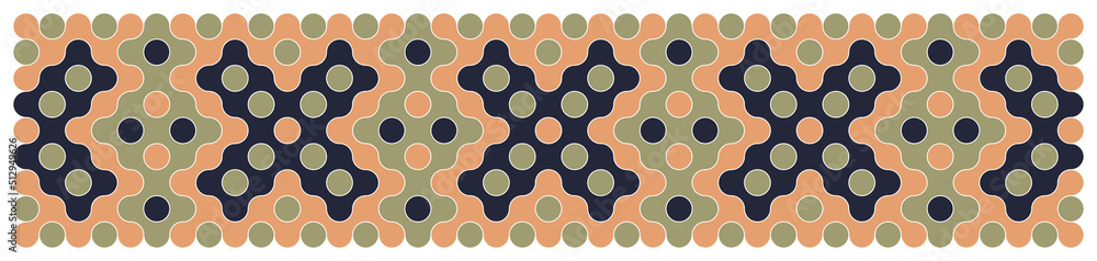 Multicolor truchet tiling connections illustration Multicolor truchet tiling connections illustration