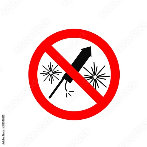 no fireworks sign, no firecrackers sign