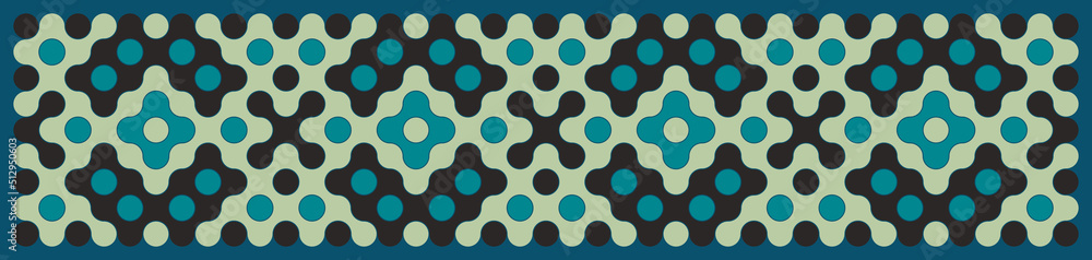 Multicolor truchet tiling connections illustration Multicolor truchet tiling connections illustration