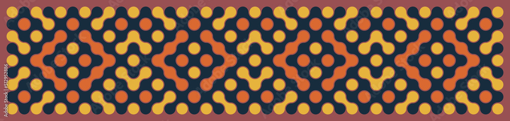 Multicolor truchet tiling connections illustration Multicolor truchet tiling connections illustration