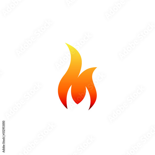 M Fire Logo Simple