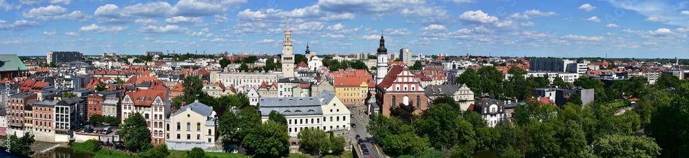 town Opole, historical capital of Upper Silesia in Poland