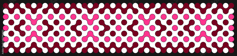 Multicolor truchet tiling connections illustration Multicolor truchet tiling connections illustration