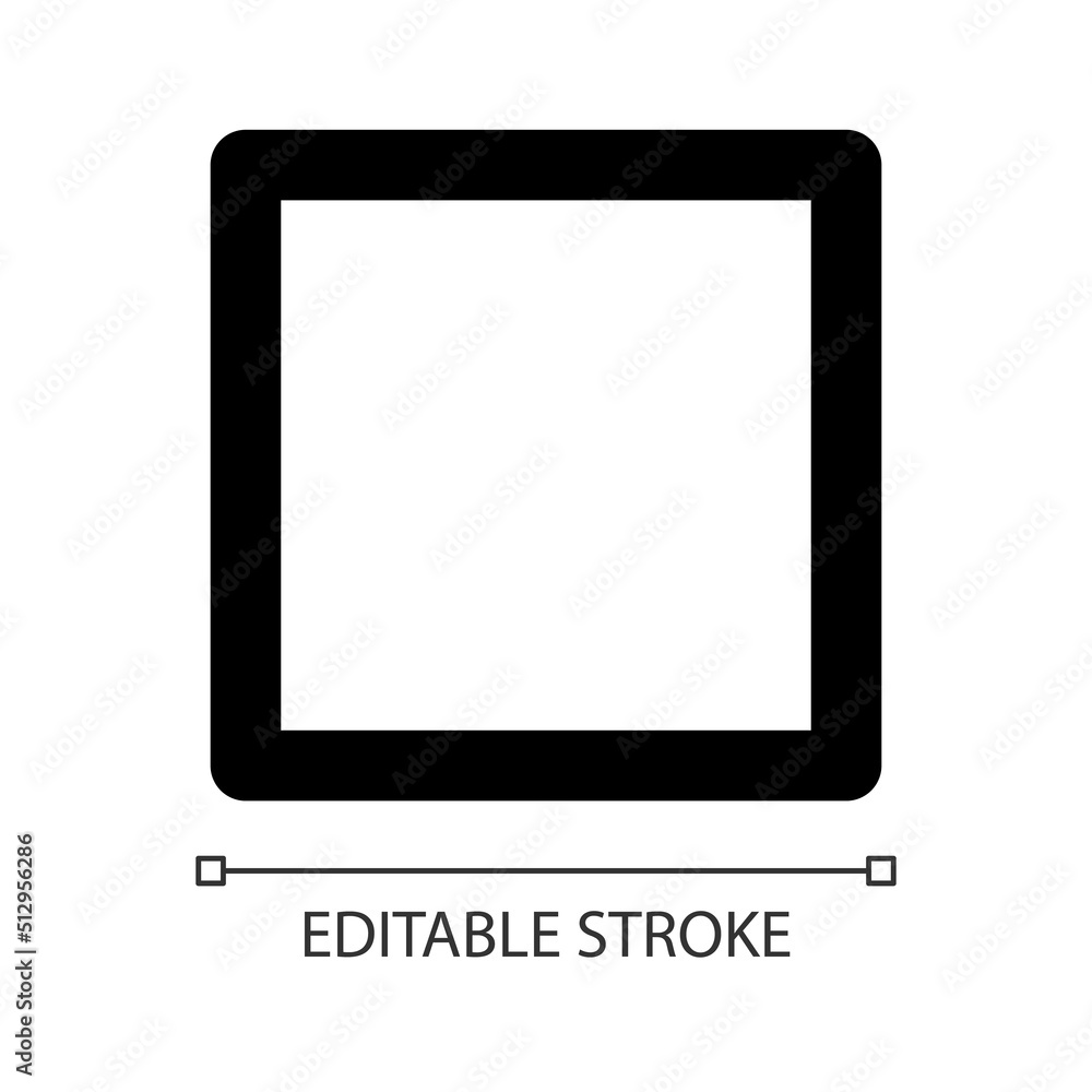 Stop button white linear ui icon. Pause playing. Multimedia player control. GUI, UX design. Outline isolated user interface element for app and web. Editable stroke. Arial font used Stop button white linear ui icon. Pause playing. Multimedia player control. GUI, UX design. Outline isolated user interface element for app and web. Editable stroke. Arial font used