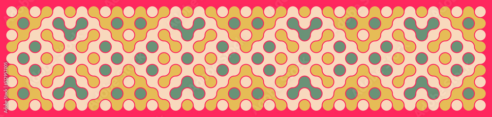 Multicolor truchet tiling connections illustration Multicolor truchet tiling connections illustration