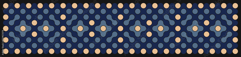 Multicolor truchet tiling connections illustration Multicolor truchet tiling connections illustration