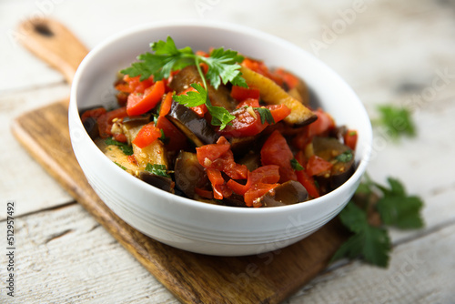 Vegetable ragout with fresh parsley