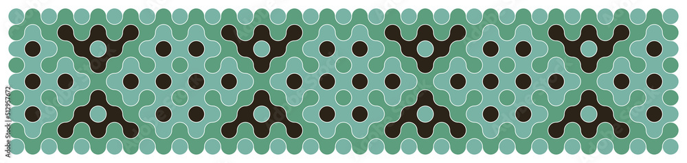 Multicolor truchet tiling connections illustration Multicolor truchet tiling connections illustration