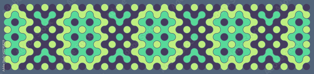 Multicolor truchet tiling connections illustration Multicolor truchet tiling connections illustration