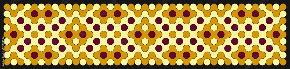 Multicolor truchet tiling connections illustration Multicolor truchet tiling connections illustration