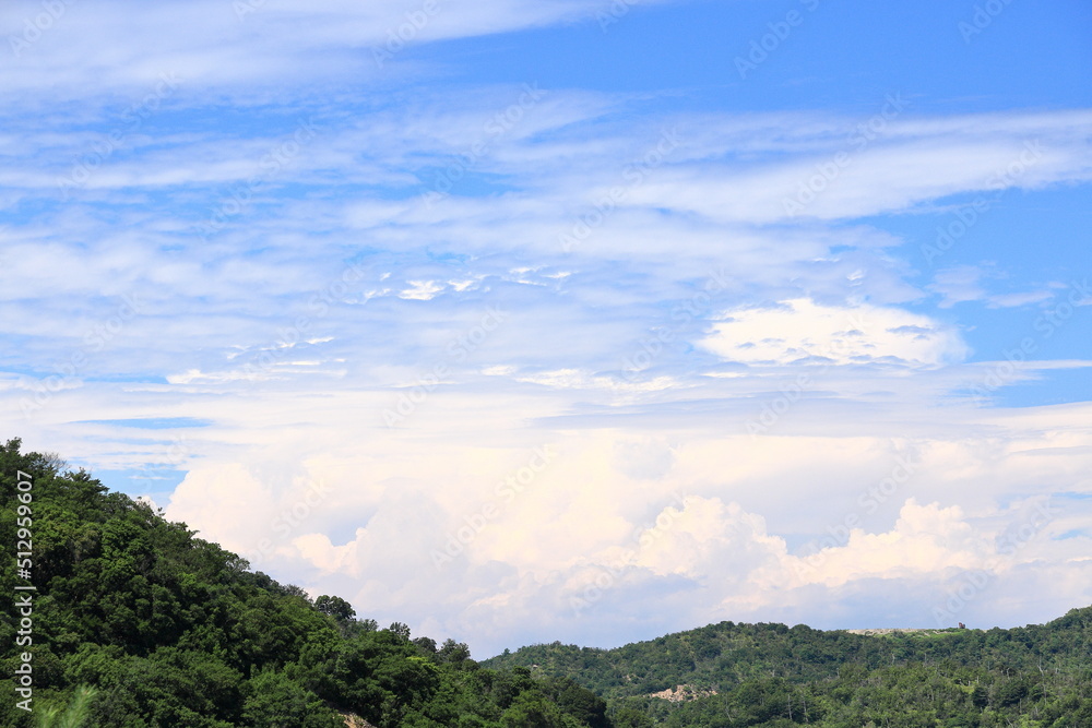 Obraz premium 夏の青空と入道雲