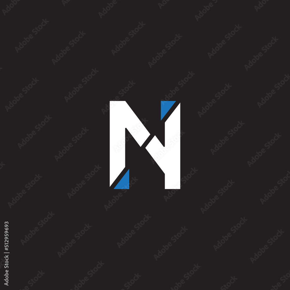 Letter n logo icon Free Vector