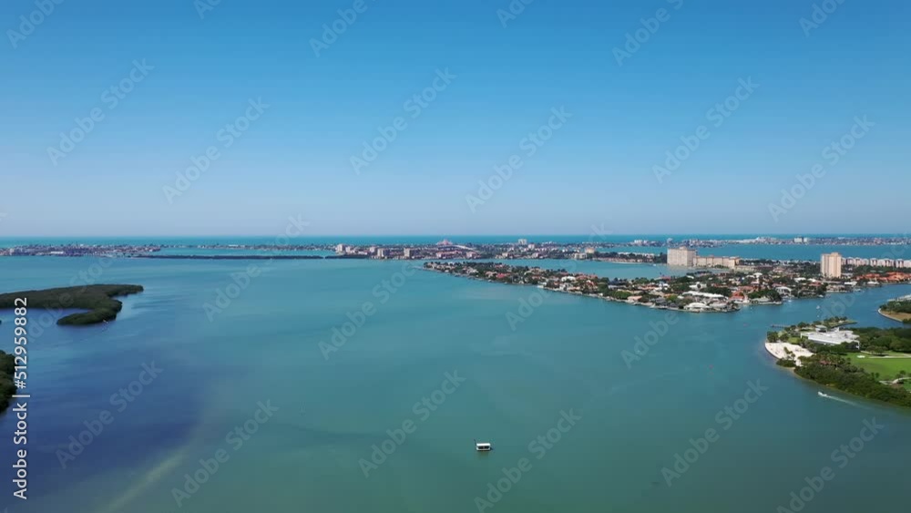 Fort Lauderdale Coastal City At The New River In Florida, USA. - aerial Fort Lauderdale Coastal City At The New River In Florida, USA. - aerial