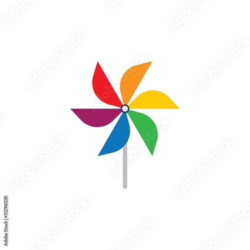 Paper windmill icon