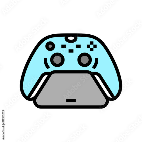 controller stand color icon vector. controller stand sign. isolated symbol illustration