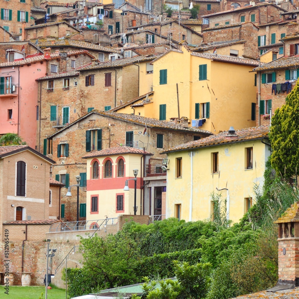 Siena Old Town. Landmarks of Italy.