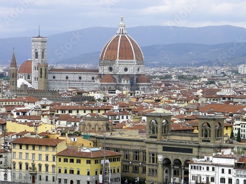 view of the Saint Mary's Church, Florence, Italy