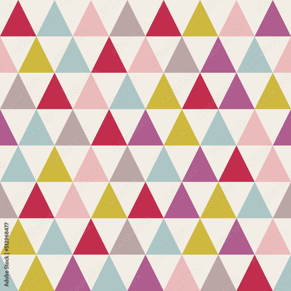 Vector simple pattern with repeating triangles.