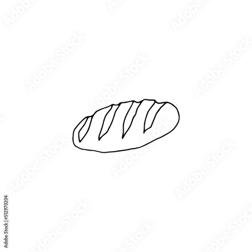 Hand drawn illustration of bread