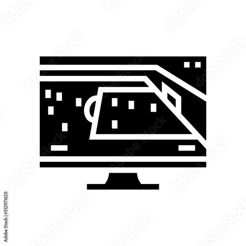 sports video game glyph icon vector. sports video game sign. isolated symbol illustration