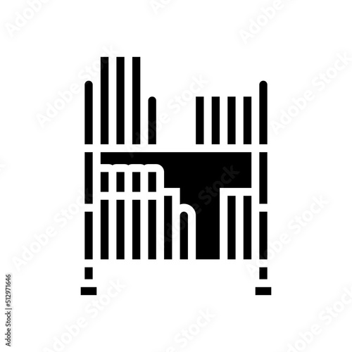 video game holder glyph icon vector. video game holder sign. isolated symbol illustration