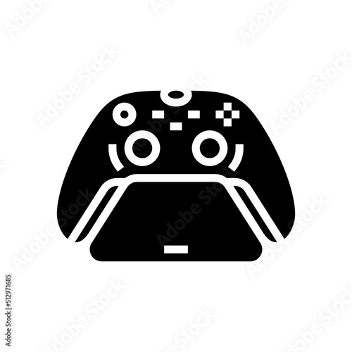 controller stand glyph icon vector. controller stand sign. isolated symbol illustration