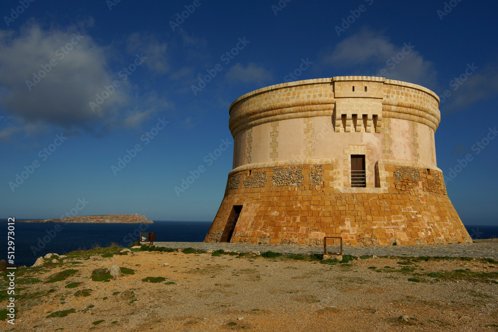 torre de Fornells (s.XVIII). Bahia de Fornells.Menorca.Illes Balears.España.