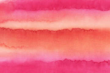 Abstract red and orange watercolor gradient background texture