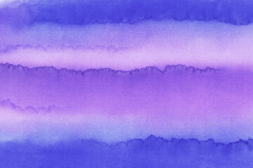 Abstract blue and purple watercolor gradient background texture