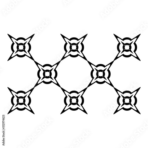 Square Star Abstract Flat Icon Isolated On White Background