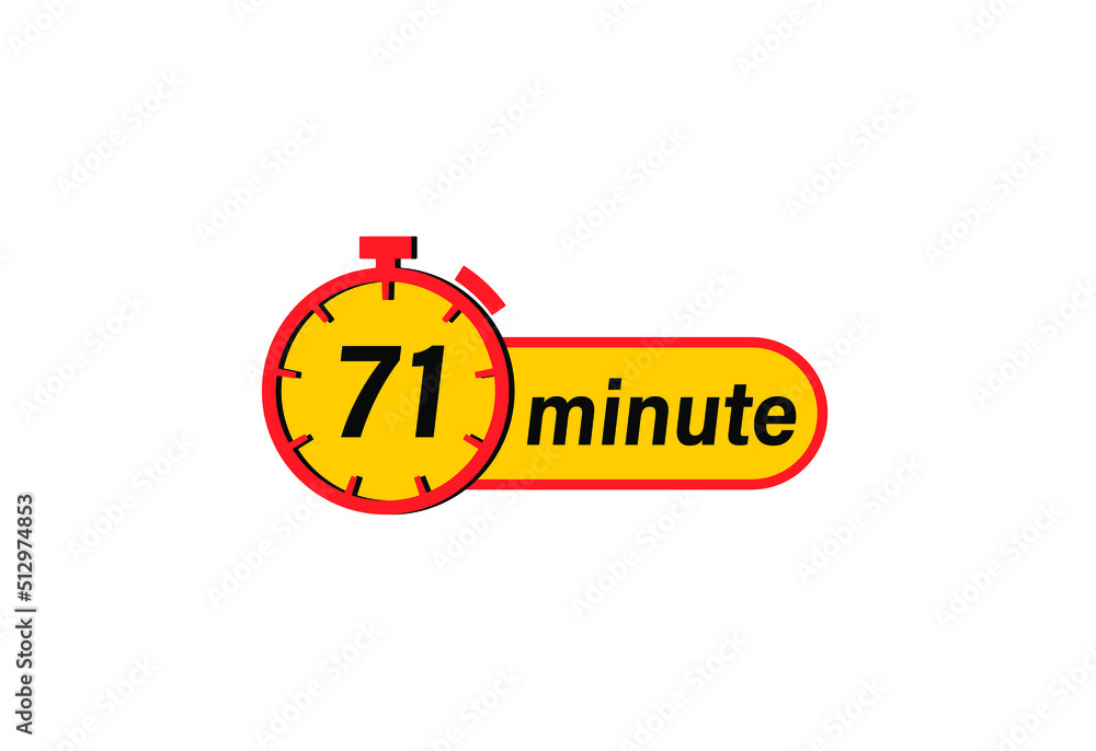 71 minute timers Clocks, Timer 71 min icon, countdown icon. Time measure. Chronometer icon isolated on white background 71 minute timers Clocks, Timer 71 min icon, countdown icon. Time measure. Chronometer icon isolated on white background