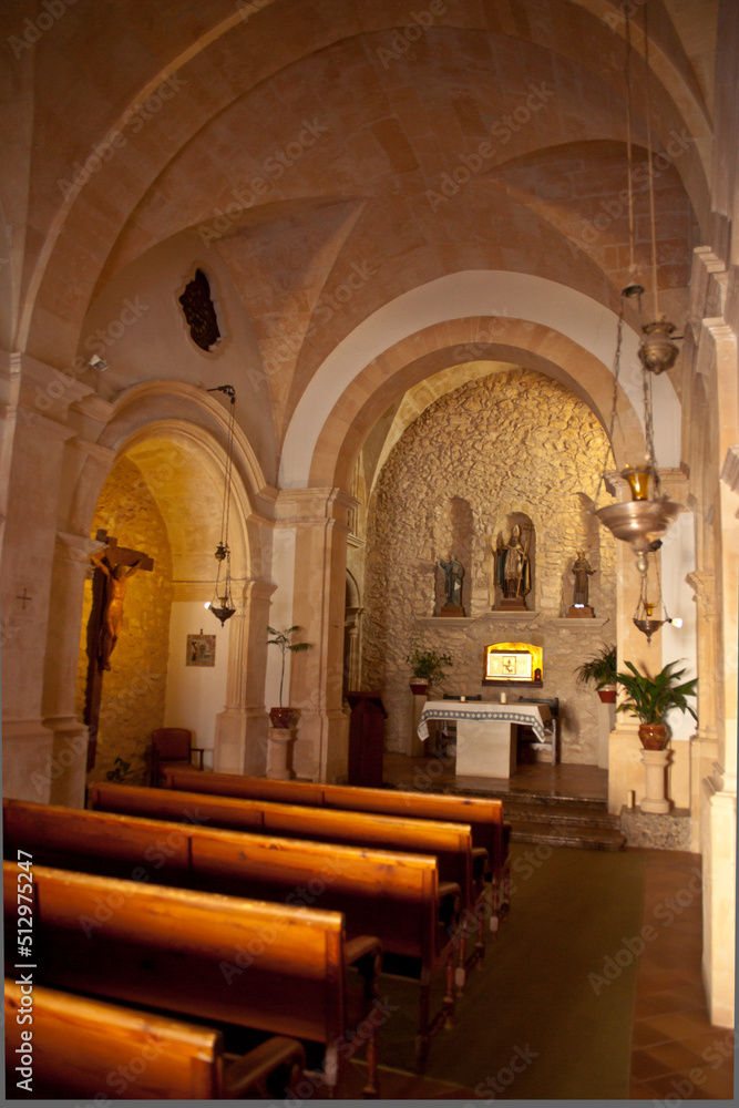 Ermita de Sant Honorat.Montaña de Cura. Algaida. Mallorca.Balearic islands.Spain.