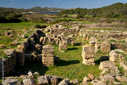 Basilica paleocristiana de Es Cap Des Port, siglo V despues de Cristo. Fornells. Es Mercadal.Menorca.Islas Baleares. Spain. photo