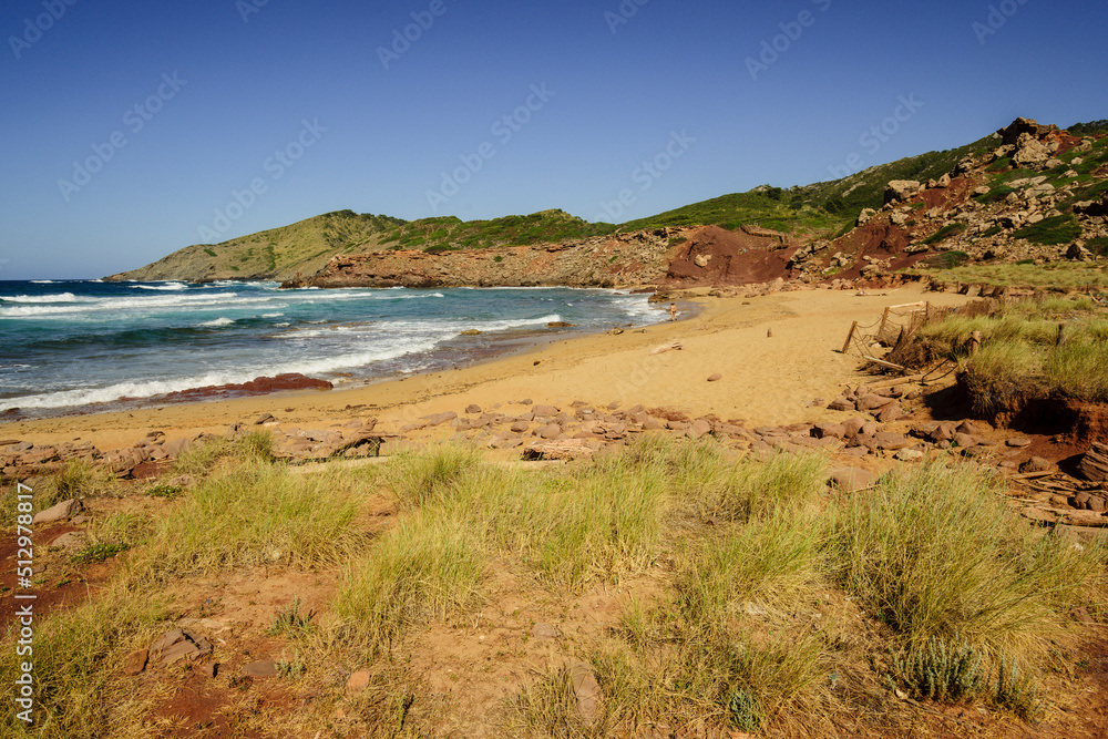 Playa del Pilar, Ferreries, Menorca, Islas Baleares, españa, europa. Playa del Pilar, Ferreries, Menorca, Islas Baleares, españa, europa.