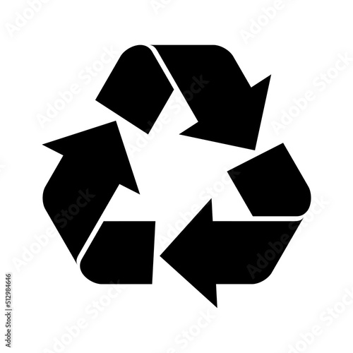 Vector illustration of recycle symbol