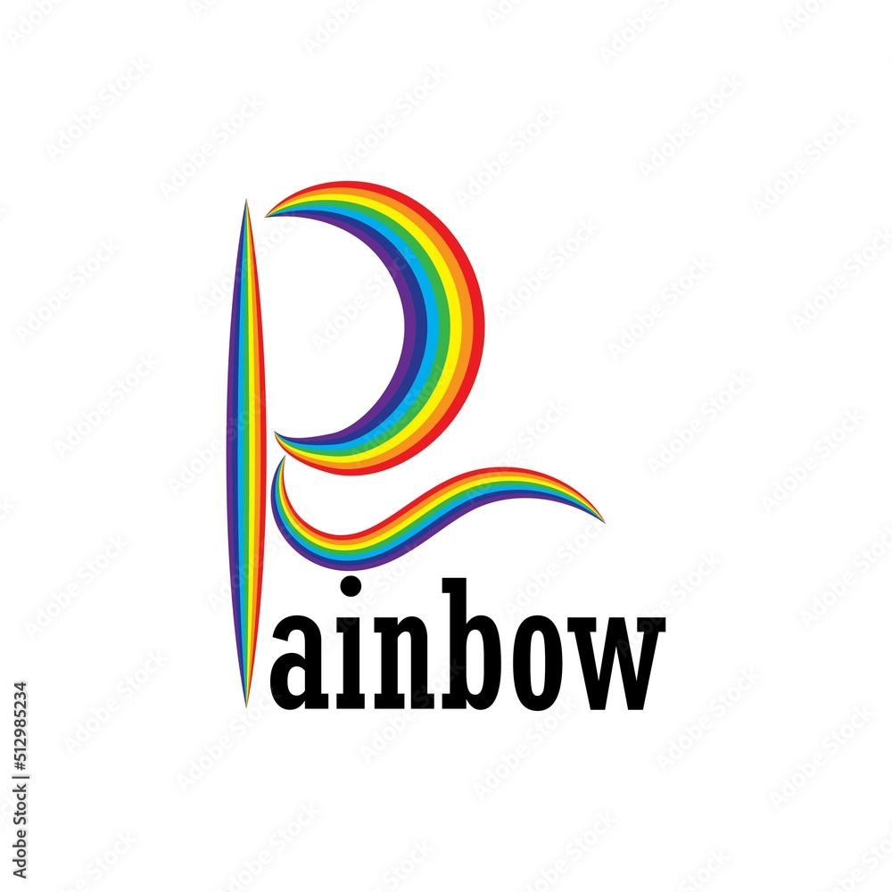 Rainbow vector icon illustration Rainbow vector icon illustration