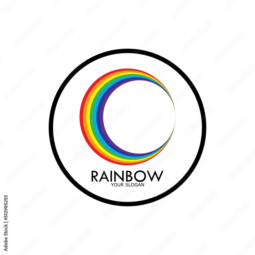 Rainbow vector icon illustration Rainbow vector icon illustration
