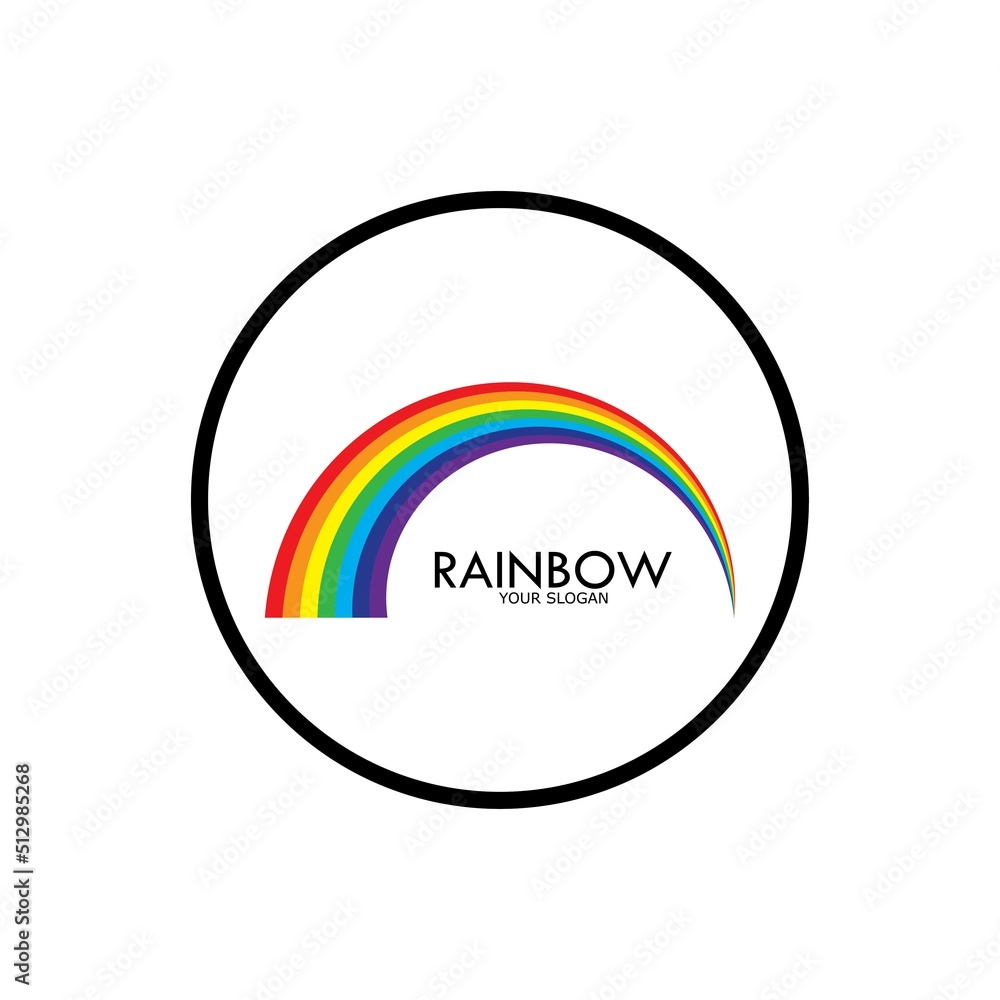 Rainbow vector icon illustration Rainbow vector icon illustration