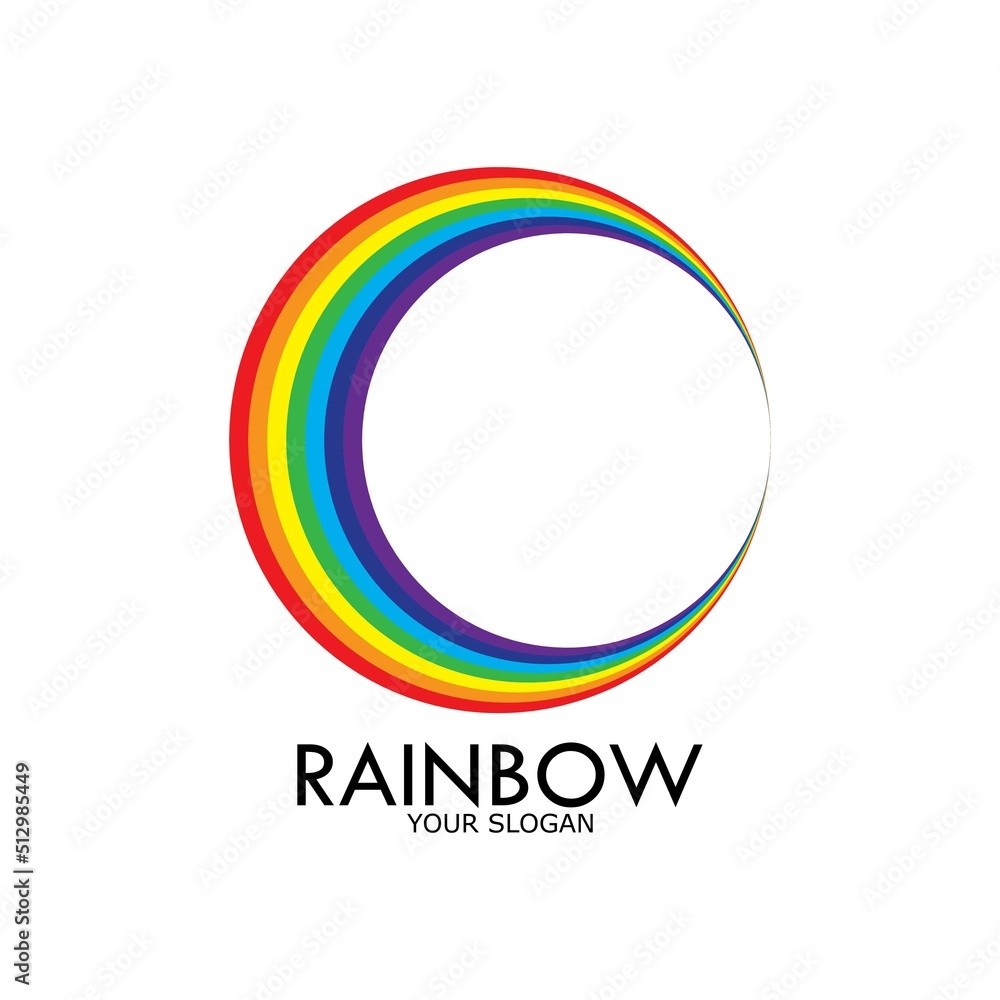 Rainbow vector icon illustration Rainbow vector icon illustration