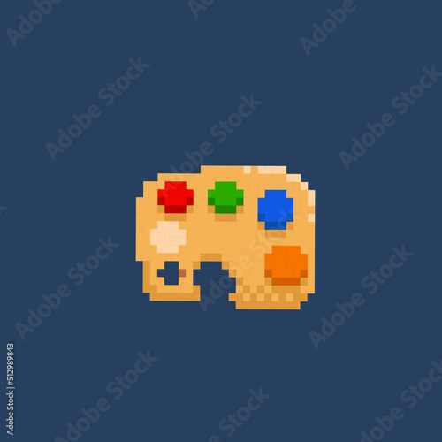 paint tool in pixel art style