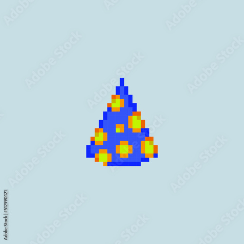 party hat in pixel art style