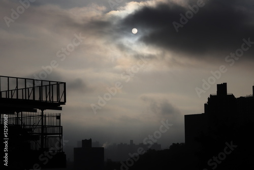 New York City in Fog