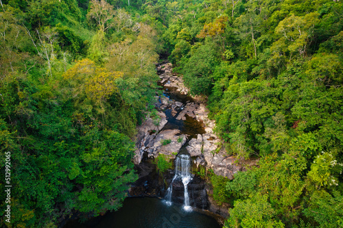 Chao waterfall aerial view