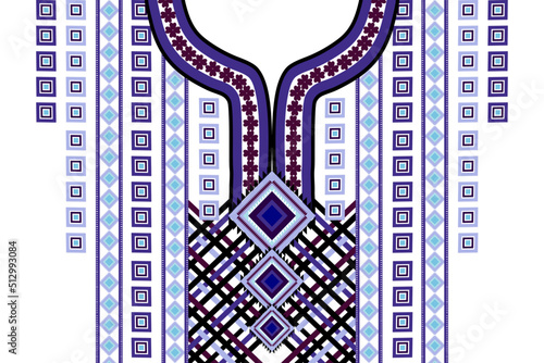 Geometric ethnic oriental tribal pattern traditional .Floral necklace embroidery vector design for fashion background,wallpaper,clothing 