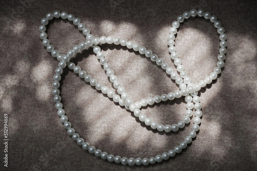 Beautiful necklace made of natural pearls